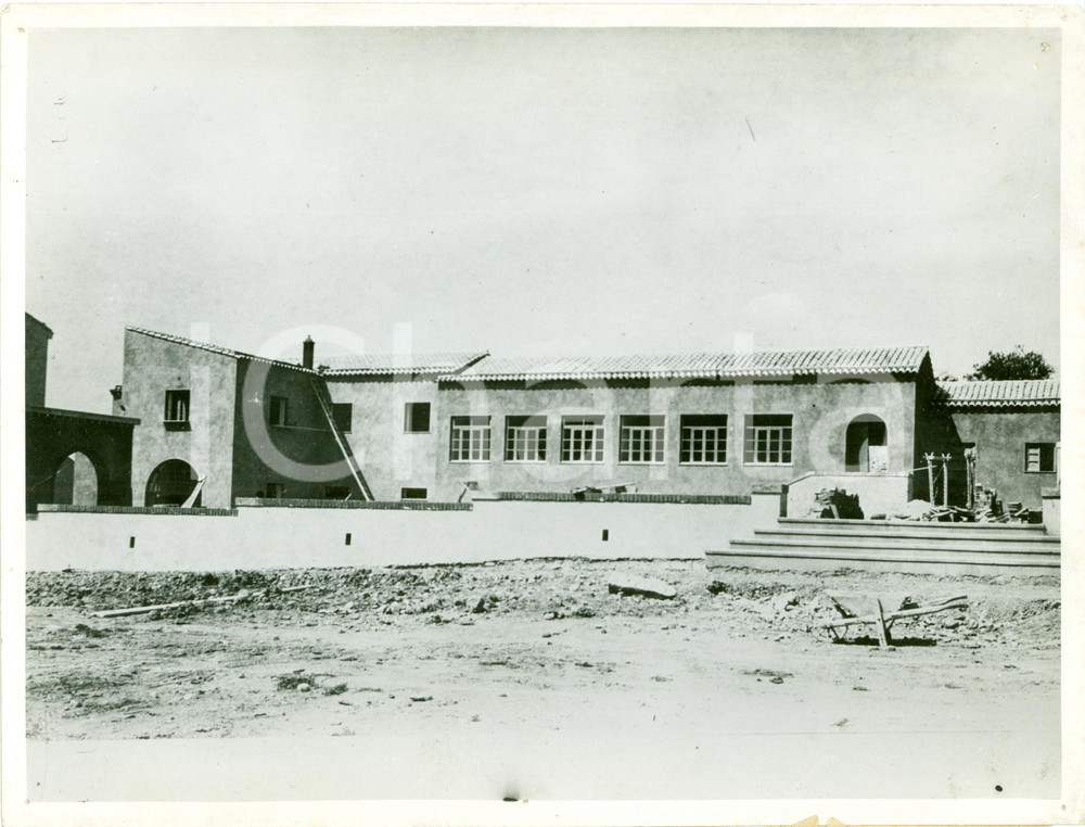 Fotografia d epoca originale 1940 CALTANISSETTA Collettoria postale e scuola BORGO GATTUSO Fotografia 1