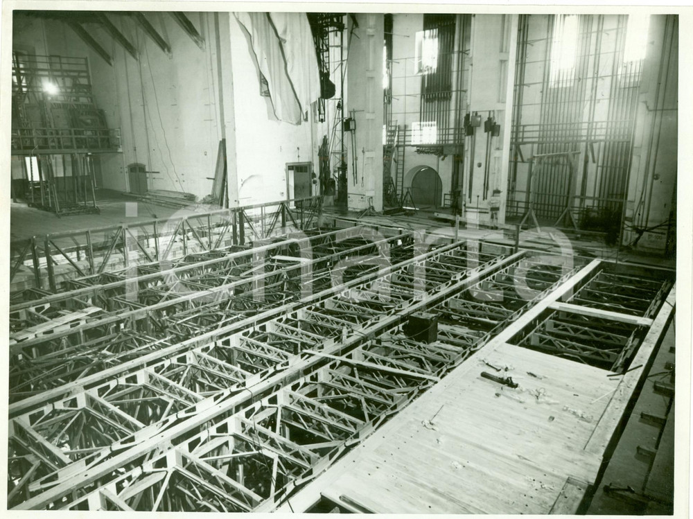 Fotografia d epoca originale 1938 MILANO Lavori al Teatro ALLA SCALA Fotografia 1