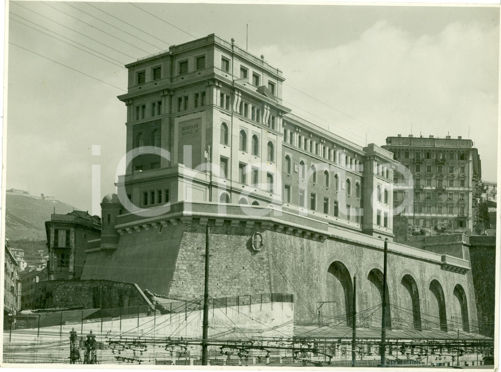 Fotografia d epoca originale 1933 GENOVA PRINCIPE La scuola DUCA DEGLI ABRUZZI Fotografia 1