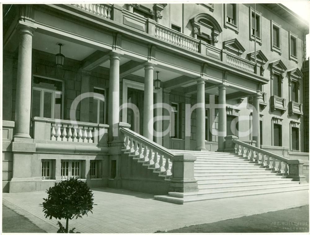 Fotografia d epoca originale 1933 GENOVA QUARTO Atrio nuovo ospedale Psichiatrico FOTOGRAFIA 1