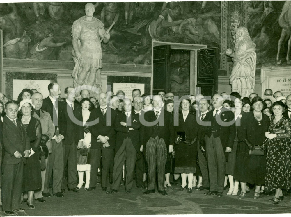 Fotografia d epoca originale 1931 ROMA Congressisti Navigazione Interna in CAMPIDOGLIO Fotografia 1