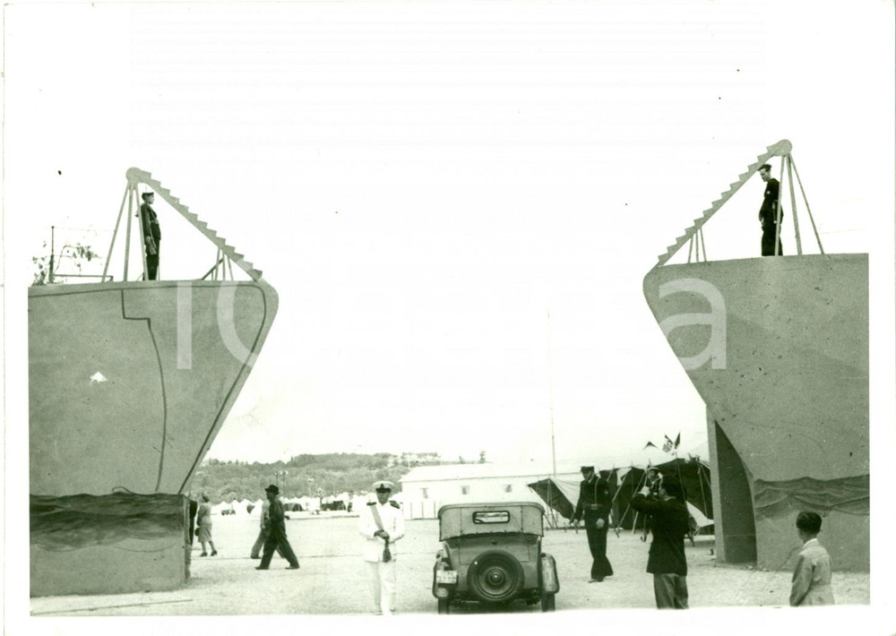 Fotografia d epoca originale 1939 ROMA PARIOLI Ingresso navale al Campo della MARINA Fotografia 1