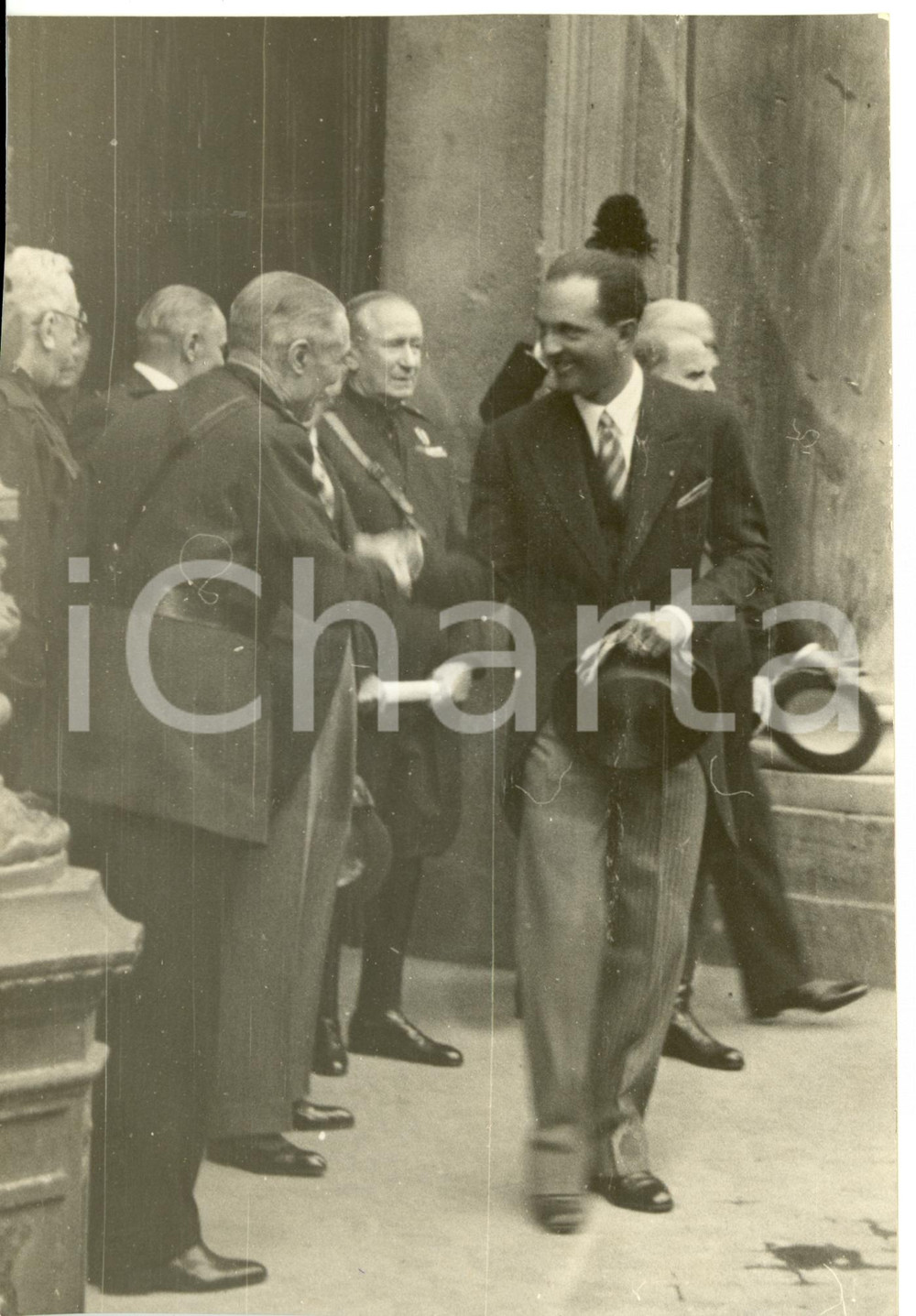 Fotografia d epoca originale 1936 ROMA UMBERTO II al SENATO per seduta Impero Etiopico Fotografia 1