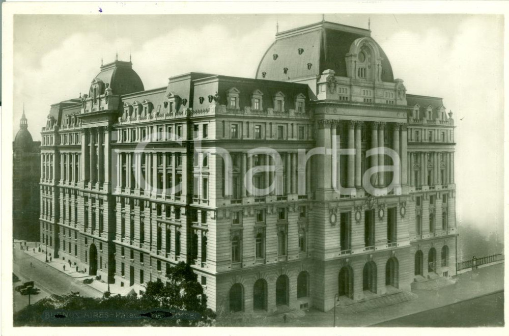 Fotografia d epoca originale 1933 BUENOS AIRES Il sontuoso Palazzo delle POSTE Fotocartolina 1