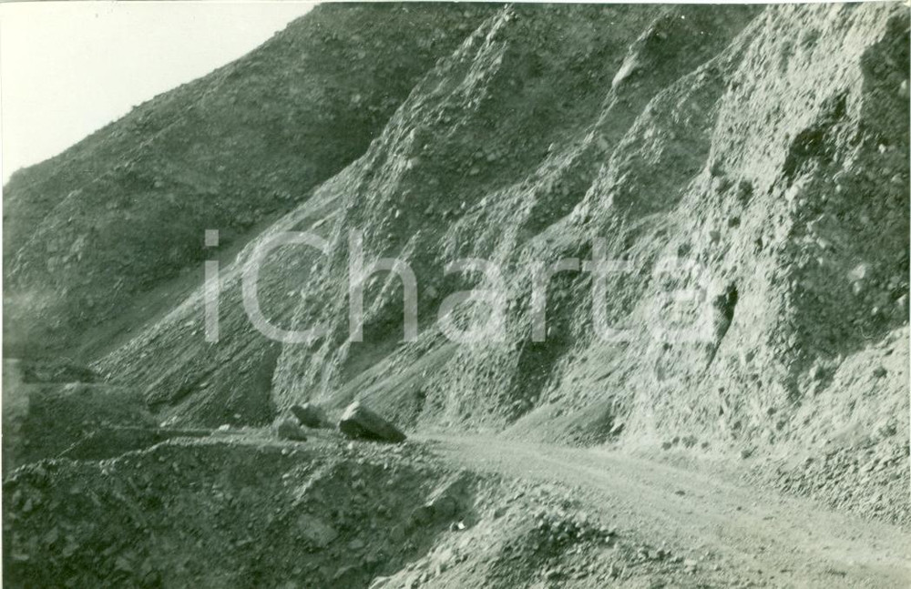 Fotografia d epoca originale 1930 CILE Strada tra montagne deserto di ATACAMA Vera fotografia 1