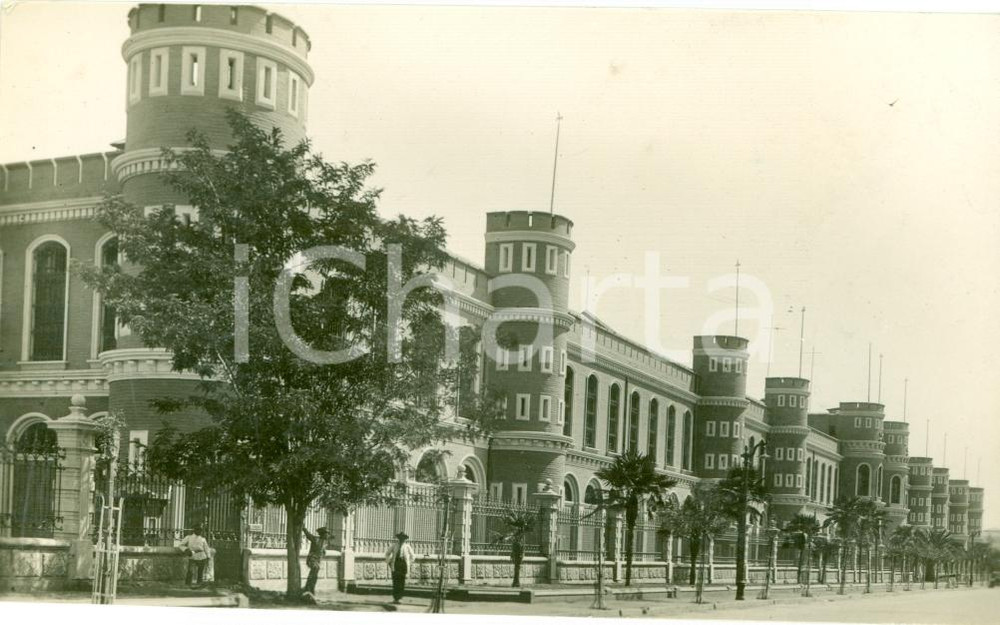 Fotografia d epoca originale 1929 SANTIAGO DE CHILE Veduta Arsenale militare Fotocartolina ANIMATA 1