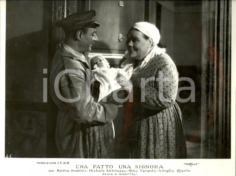 Fotografia d epoca originale 1938 L HA FATTO UNA SIGNORA Rosina ANSELMI Virgilio RIENTO Fotografia di scena 1
