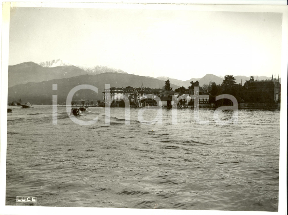 Fotografia d epoca originale 1935 ca STRESA VB Veduta panoramica dal lago MAGGIORE Fotografia 1