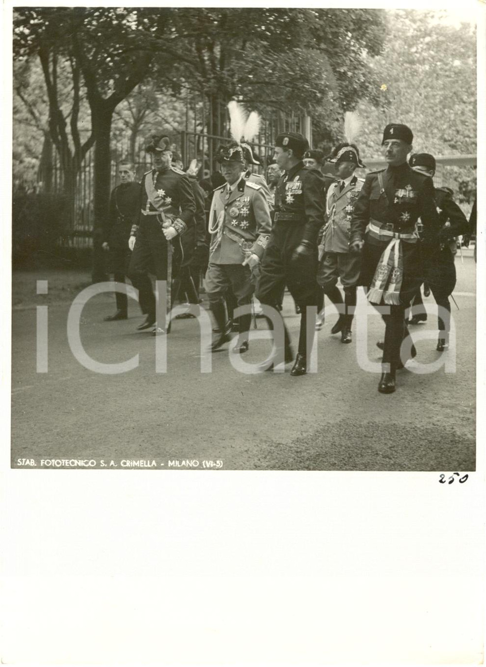 Fotografia d epoca originale 1936 MILANO Vittorio Emanuele III inaugura VI TRIENNALE Fotografia 1