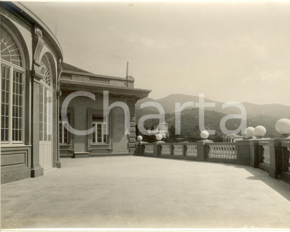Fotografia d epoca originale 1933 GENOVA QUARTO GE Terrazzo nuovo ospedale psichiatrico Fotografia 1