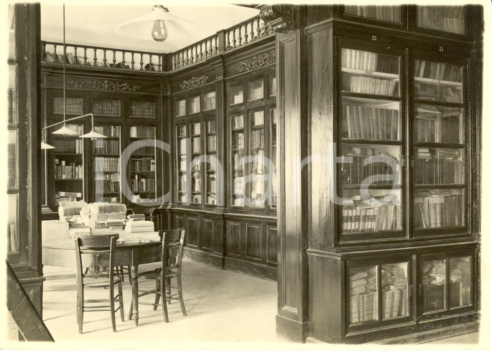 Fotografia d epoca originale 1930 ca SIRACUSA Biblioteca Comunale la nuova sala Fotografia 1
