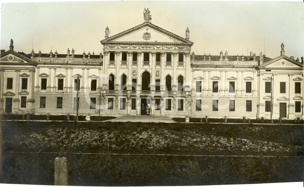 Fotografia d epoca originale 1929 STRA VE La facciata della Villa PISANI verso il fiume BRENTA Fotografia 1