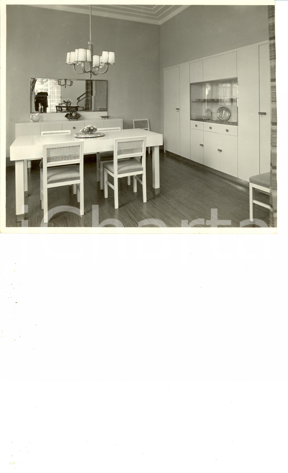 Fotografia d epoca originale 1937 BOLOGNA Villa BEAU? Scorcio della cucina Fotografia 1