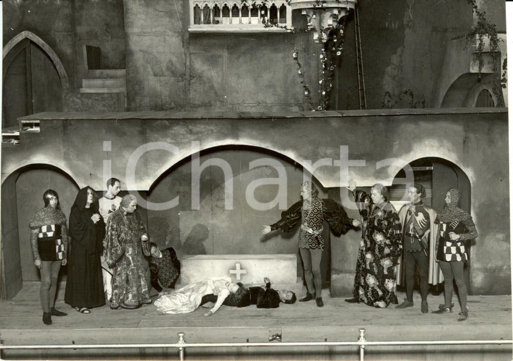 Fotografia d epoca originale 1937 VENEZIA TEATRO BIENNALE Romeo e Giulietta William SHAKESPEARE Foto di scena 1