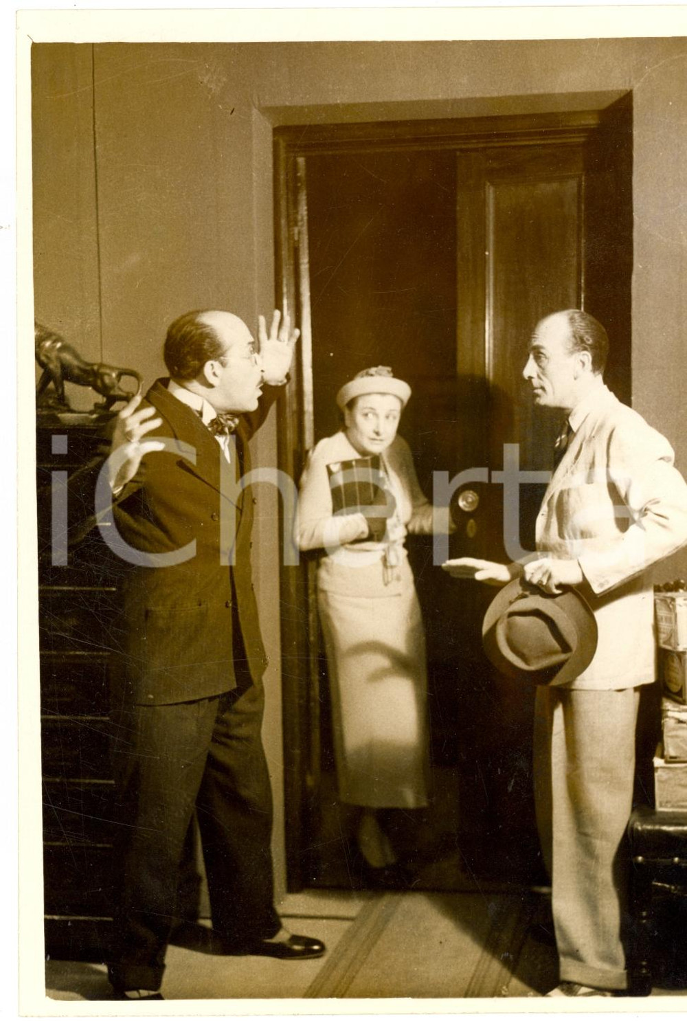 Fotografia d epoca originale 1941 MILANO TEATRO NUOVO Messinscena di  La conchiglia all orecchio  BOMPIANI 1