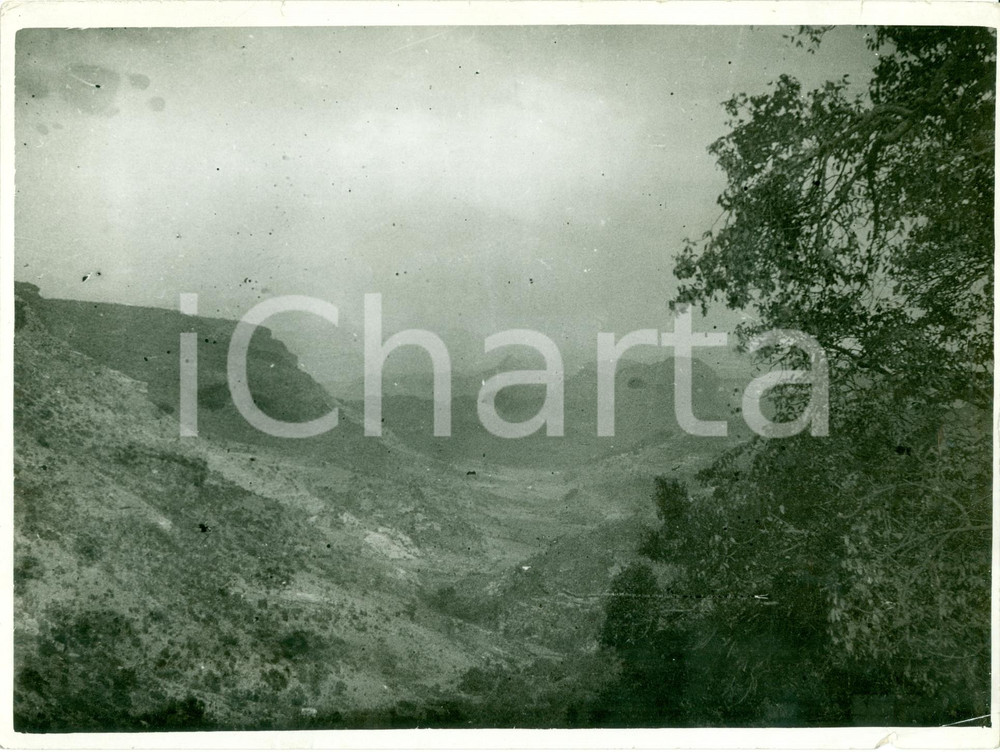 Fotografia d epoca originale 1936 ETIOPIA A.O.I. Veduta montagne Regione del TIGRE  TIGRAI Vera fotografia 1