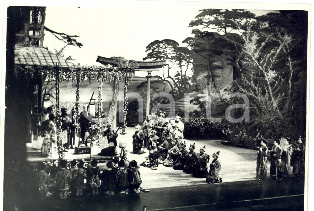 Fotografia d epoca originale 1938 MILANO Teatro alla SCALA   Madame Butterfly  I atto Fotografia 1