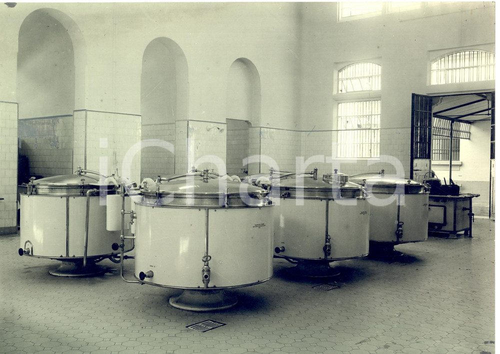 Fotografia d epoca originale 1930 ca SAN PAOLO DEL BRASILE Cucina del carcere di CARANDIRU Foto 1