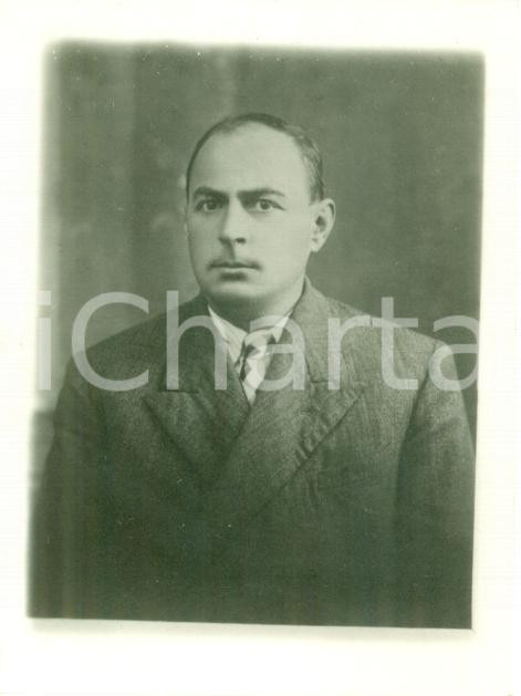 Fotografia d epoca originale 1937 MILANO ? Giovanni PARISI vince Lotteria di TRIPOLI Fotografia cm 6 x 8 1