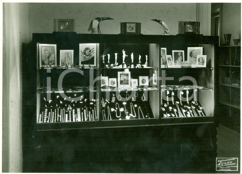 Fotografia d epoca originale 1938 ALESSANDRIA D EGITTO Esposizione oreficeria Mostra Artigianato Italiano 1