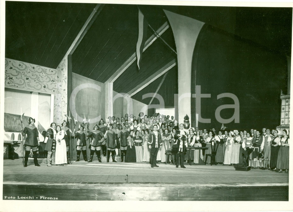 Fotografia d epoca originale 1937 FIRENZE Maggio Musicale Cast LUISA MILLER Giuseppe VERDI Foto teatro 1
