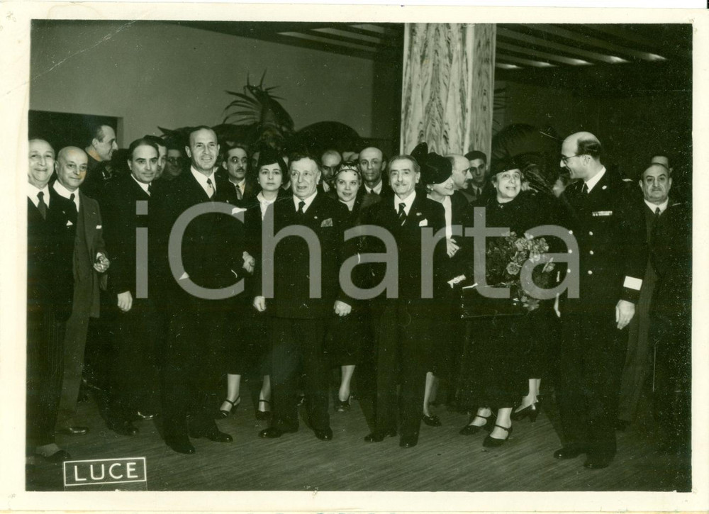 Fotografia d epoca originale 1938 ROMA TEATRO ELISEO Dino ALFIERI inaugura stagione teatrale Fotografia 1