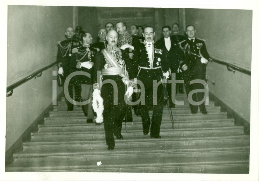 Fotografia d epoca originale 1938 ROMA Ambasciatore francese FranÃ§ois PONCET a Palazzo FARNESE Fotografia 1