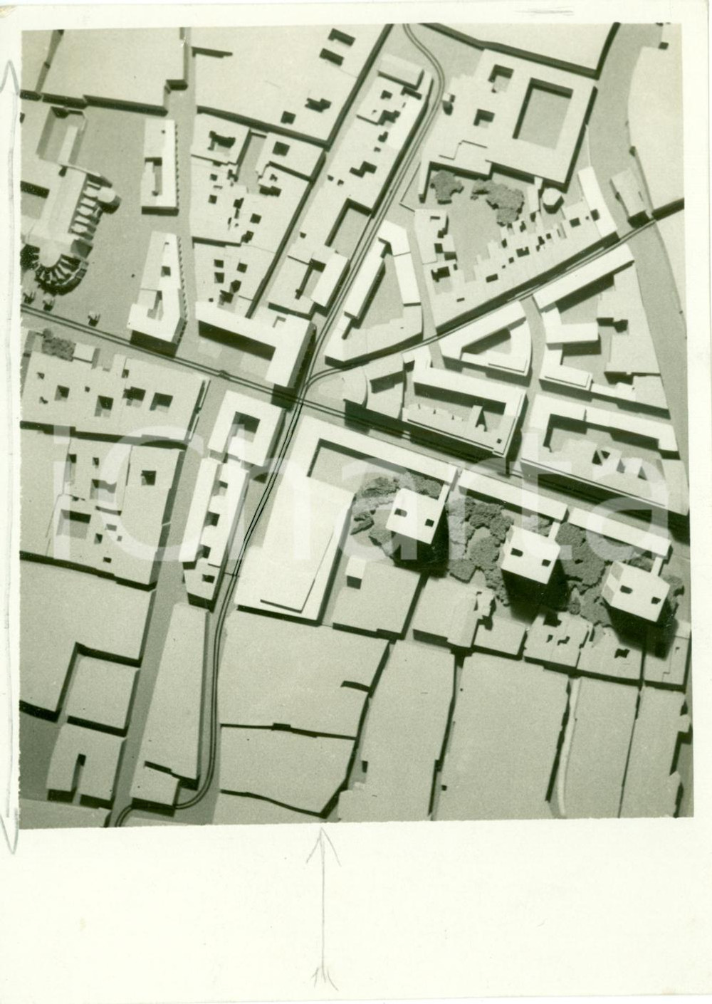 Fotografia d epoca originale 1937 TORINO Plastico nuova via ROMA secondo progetto BERTOCCHI Fotografia coeva 1