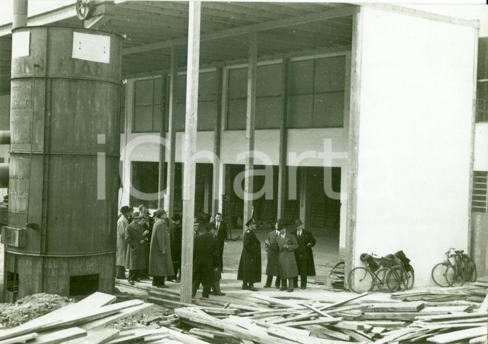 Fotografia d epoca originale 1939 TORINO Federale Piero GAZZOTTI visita lavori Mostra AUTARCHIA Fotografia 1