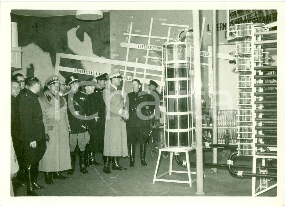 Fotografia d epoca originale 1938 TORINO Principe UMBERTO II visita Mostra Autarchia Fotografia 1