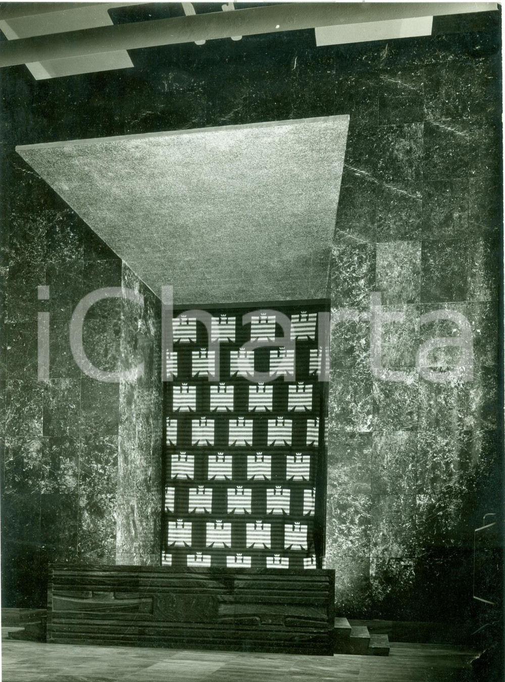 Fotografia d epoca originale 1939 MILANO MOSTRA LEONARDESCA Aula Agnoldomenico PICA Pluteo Fausto MELOTTI 1