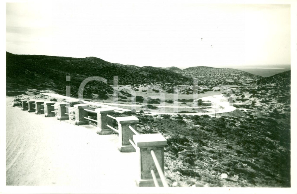 Fotografia d epoca originale 1935 LIBIA La nuova strada dello UADI BACUR Vera fotografia 1