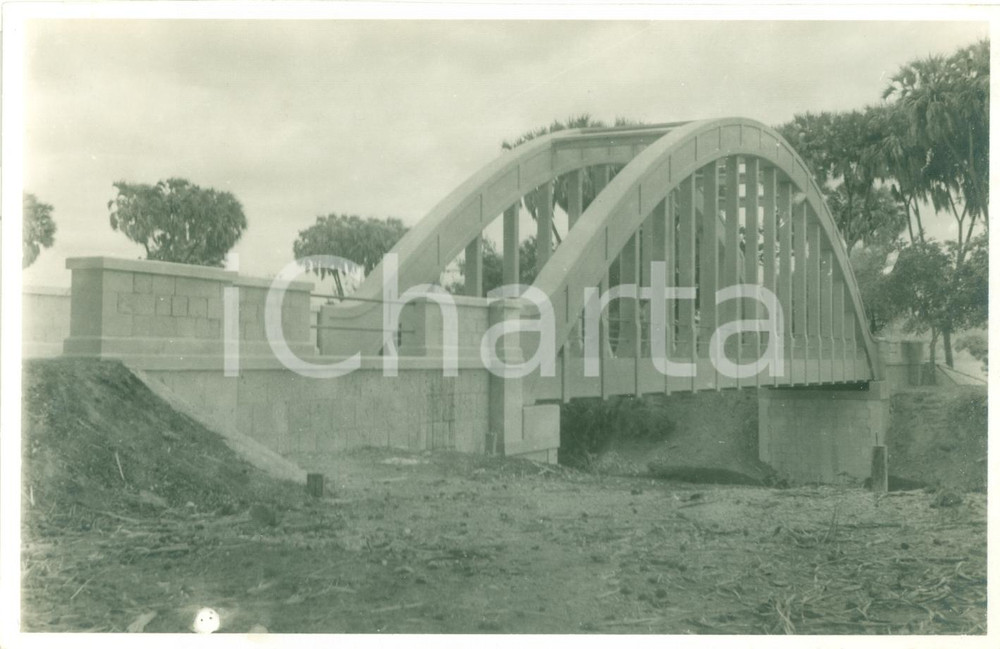 Fotografia d epoca originale 1939 MUSTAHIL SOMALIA Ponte Ditta SAVERIO PARISI su UEBI SCEBELI Fotografia 1