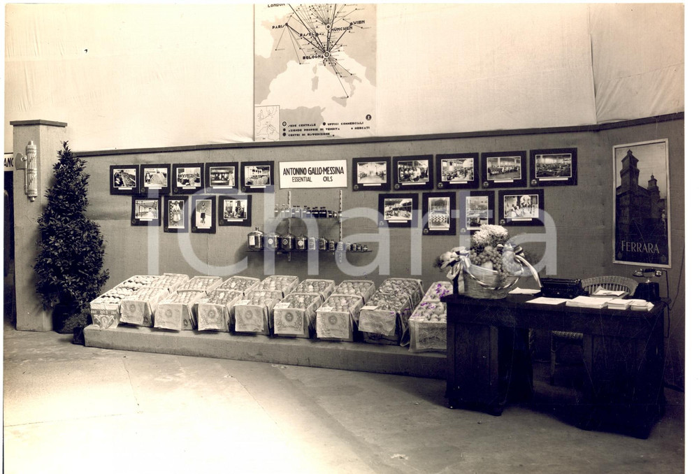 Fotografia d epoca originale 1931 KOLN D Fiera Internazionale  Antonio GALLOMESSINA essential oils Foto 1