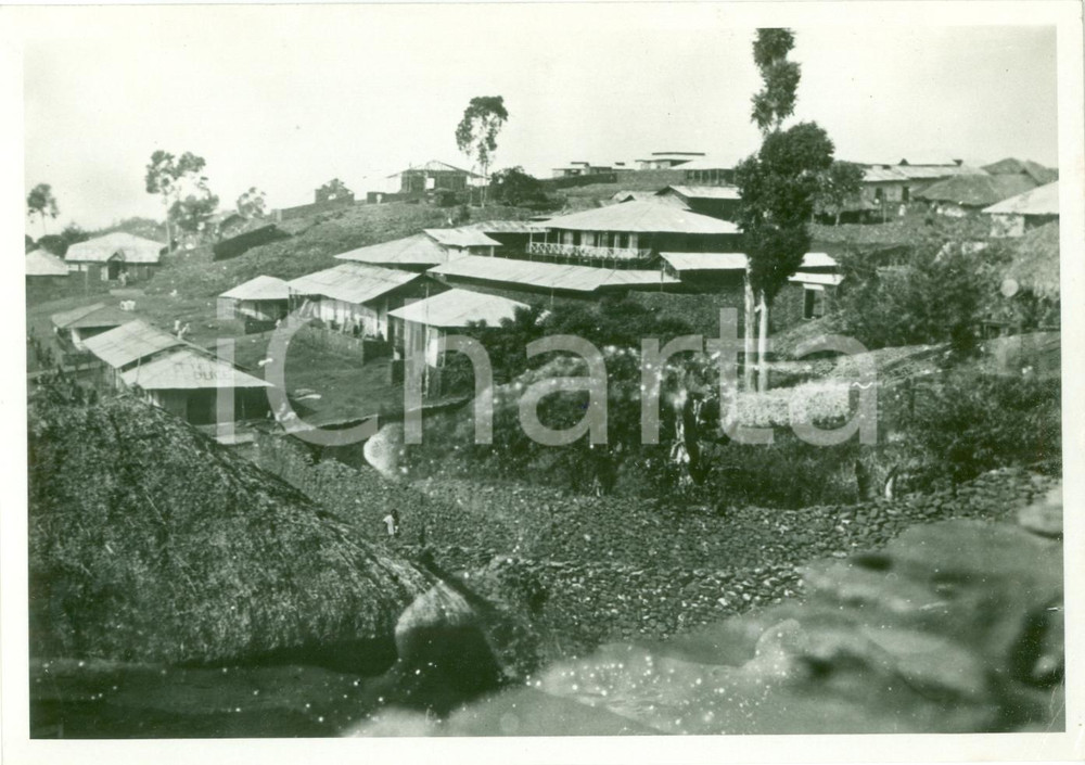 Fotografia d epoca originale 1938 GORE ETIOPIA AOI I quartieri della nuova cittÃ  VERA FOTOGRAFIA 1