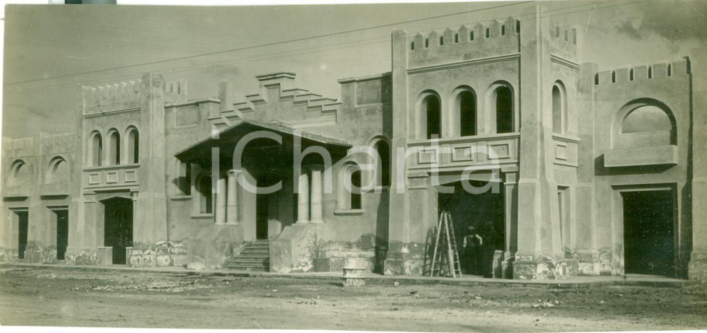 Fotografia d epoca originale 1930 ca BENGASI LIBIA Nuovo stadio architetto Ludovico GENNARI Fotografia 1