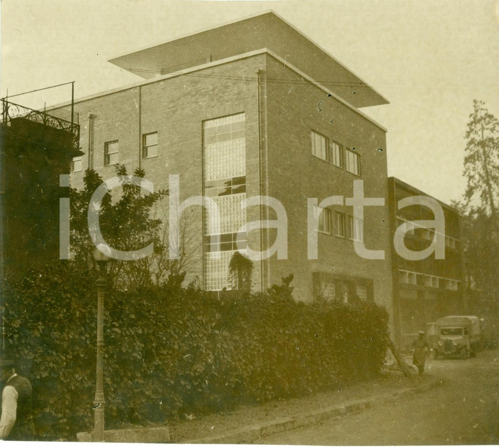 Fotografia d epoca originale 1935 MILANO Scorcio della nuova Casa BALILLA Fotografia ANIMATA 1