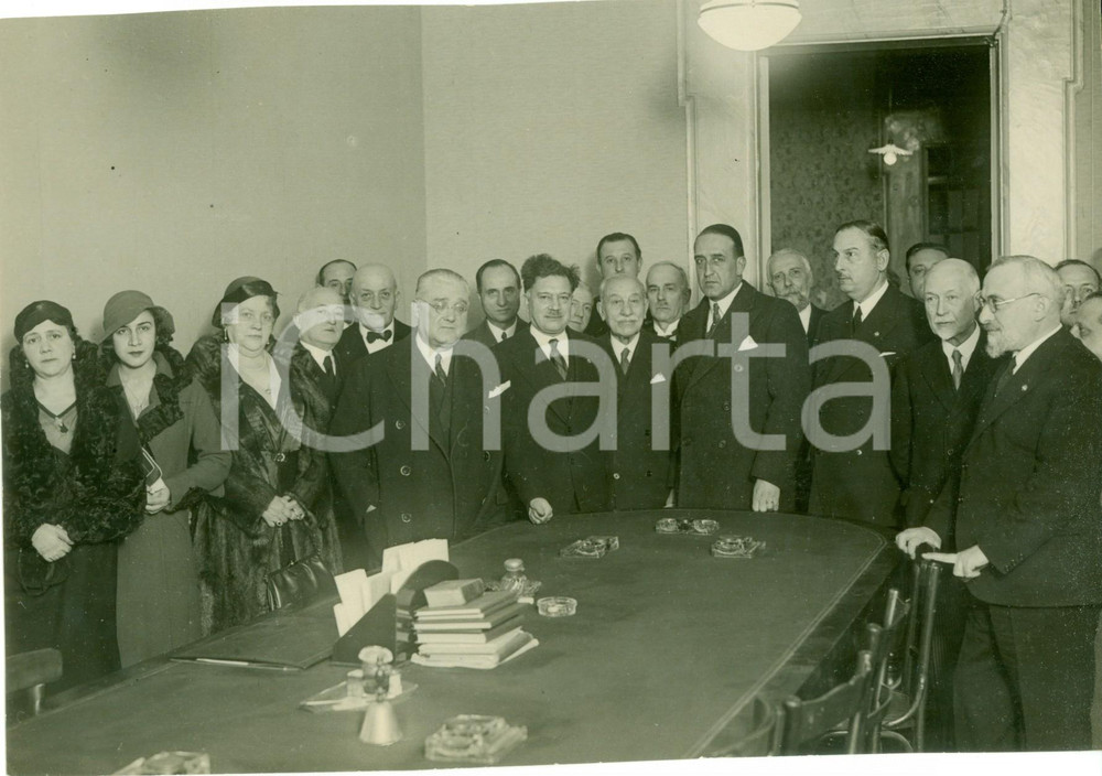 Fotografia d epoca originale 1932 ROMA Francesco MONTUORI inaugura Commissione Provinciale Appello Imposte 1