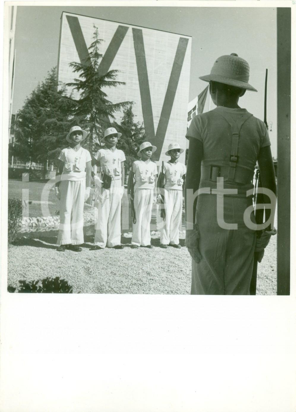 Fotografia d epoca originale 1937 ROMA Cambio della guardia al XV CAMPO DUX Fotografia 1
