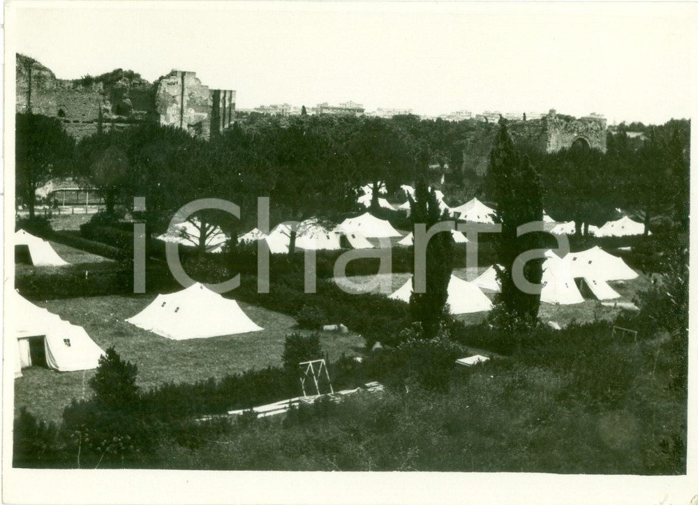 Fotografia d epoca originale 1937 ROMA Campeggio degli Avanguardisti sul PALATINO Fotografia 1