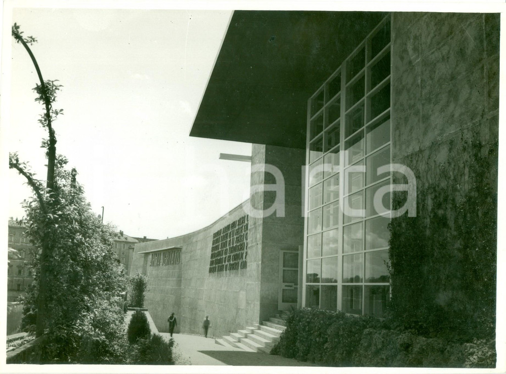 Fotografia d epoca originale 1936 VATICANO Palazzo Esposizione mondiale stampa cattolica architetto GiÃ² PONTI 1