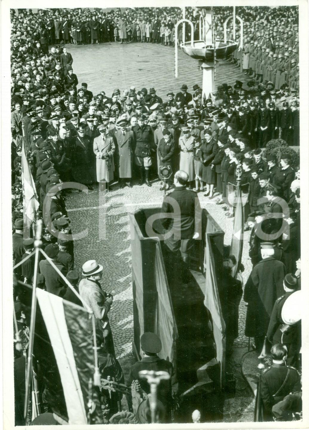 Fotografia d epoca originale 1939 MILANO Cerimonia per l anniversario delle CINQUE GIORNATE Fotografia 1