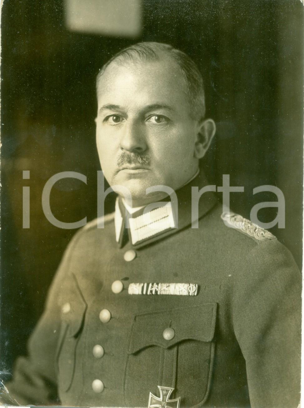 Fotografia d epoca originale 1940 ca DRESDEN DE Oberst LIST, nuovo comandante della INFANTERIESCHULE Foto 1