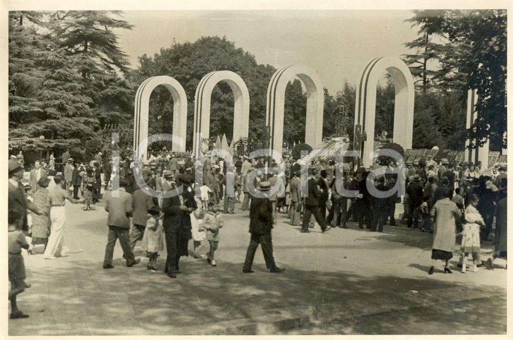 Fotografia d epoca originale 1934 MILANO MOSTRA AZZURRA Festa della frutta al Palazzo dell Arte Fotografia 1