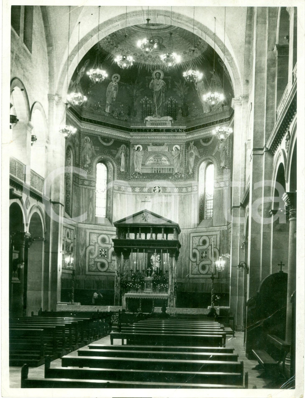 Fotografia d epoca originale 1937 ROMA Chiesa di SAN GIUSEPPE pronta per nozze di Vito MUSSOLINI Fotografia 1