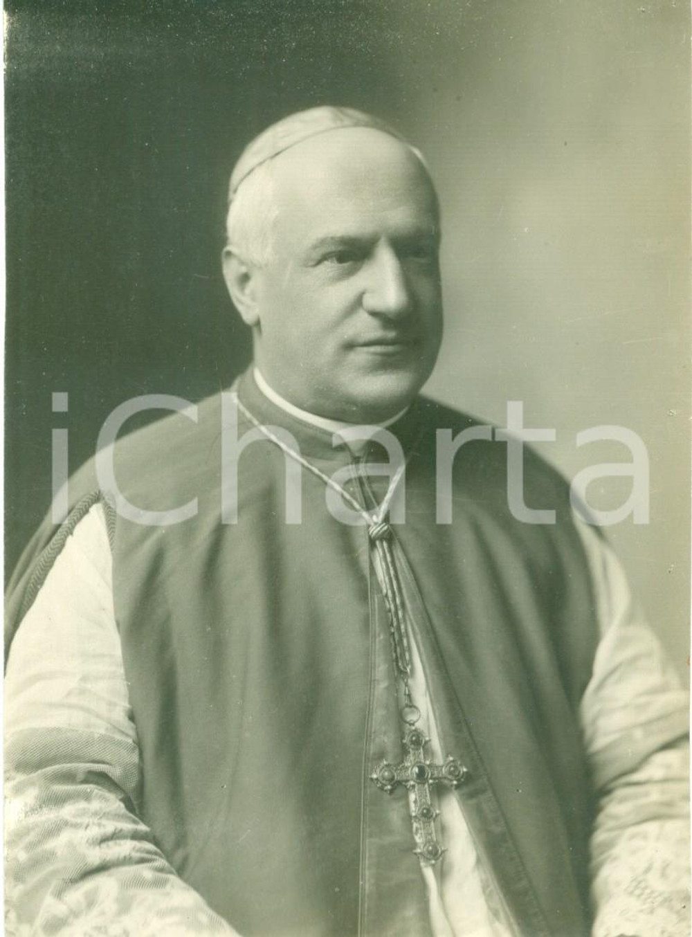 Fotografia d epoca originale 1930 ca ROMA Ritratto del Cardinale Pietro LA FONTAINE Fotografia 1