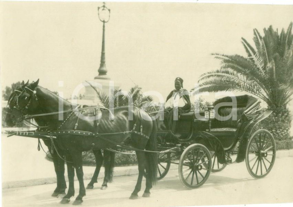 Fotografia d epoca originale 1936 TRIPOLI Nuove carrozze dell Ente Nazionale Alberghiero della LIBIA Foto 1