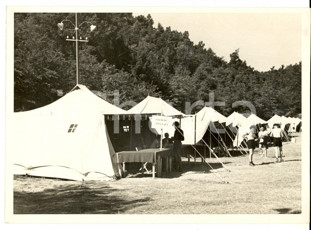 Fotografia d epoca originale 1936 ROMA Campo Sandro Italico MUSSOLINI  Ufficio postale per avanguardisti 1