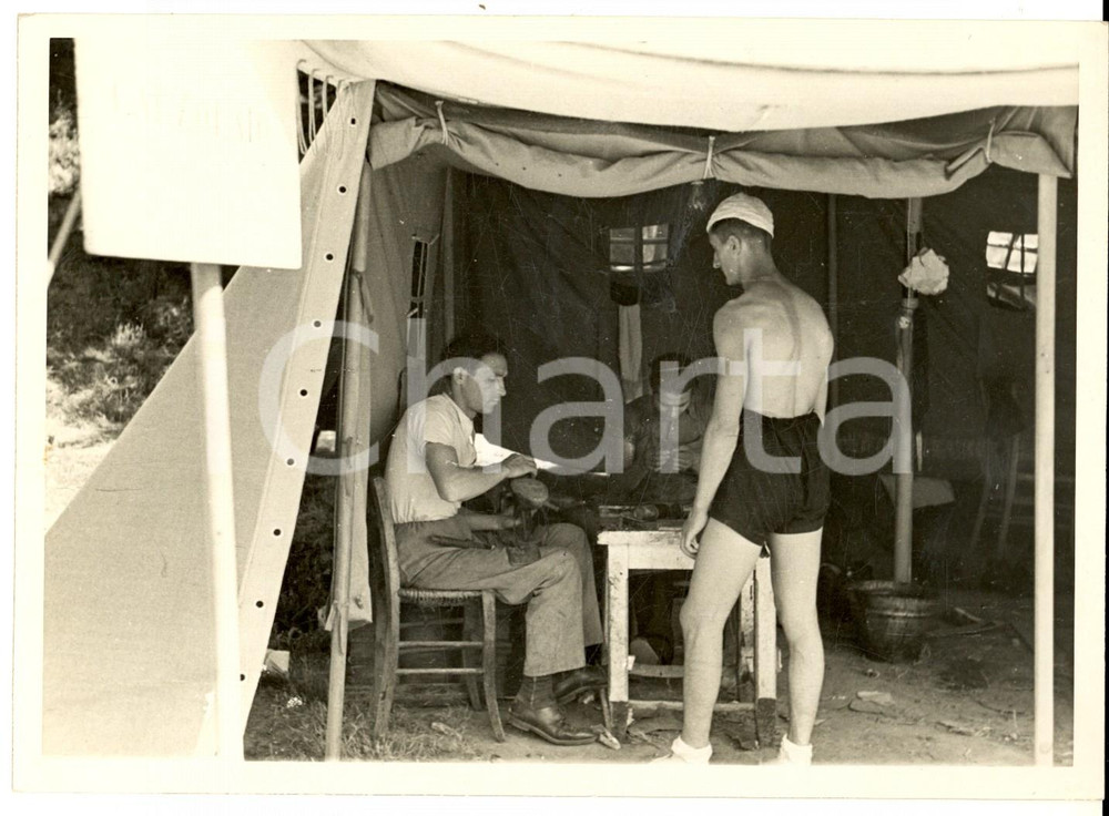 Fotografia d epoca originale 1936 ROMA Campo Sandro Italico MUSSOLINI  Il calzolaio degli avanguardisti 1