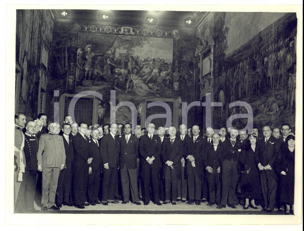 Fotografia d epoca originale 1931 ROMA VI Congresso Camere Commercio Italiane  Ricevimento in Campidoglio 1